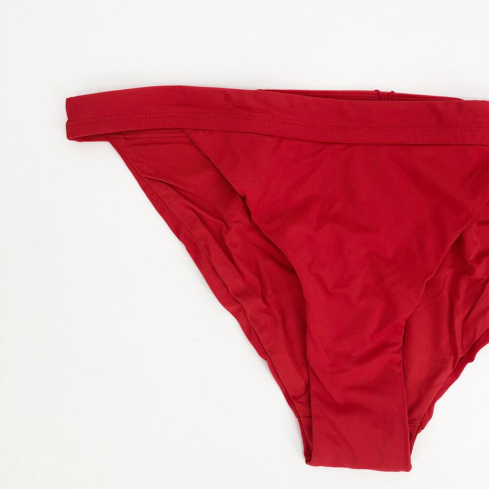 ANDIE SWIM Women's The Banded Cheeky Bikini Bottom XXL Flat Cherry Red NWT - Picture 4 of 8